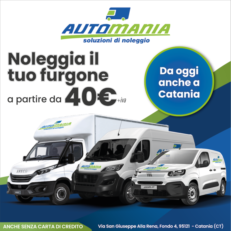 Noleggio furgoni a Catania